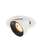 NUMINOS® GIMBLE S, luminária para encastrar no teto, brance/preta 2700 K 20°