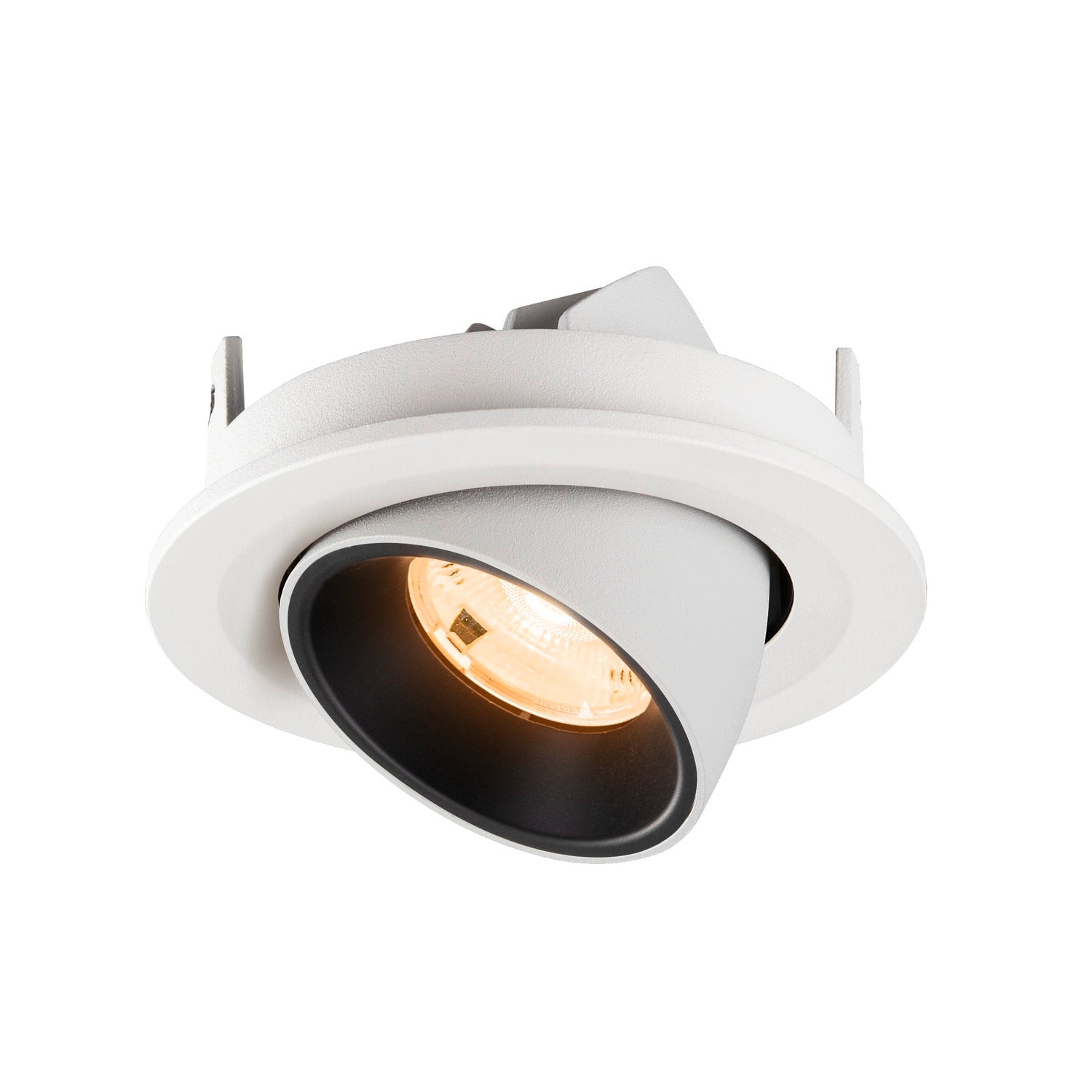 NUMINOS® GIMBLE S, luminária para encastrar no teto, brance/preta 2700 K 20°