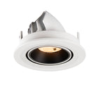 NUMINOS® GIMBLE S, luminária para encastrar no teto, brance/preta 2700 K 20°