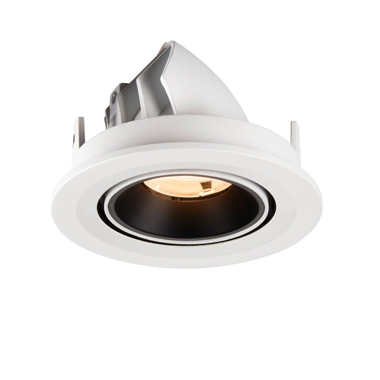 NUMINOS® GIMBLE S, luminária para encastrar no teto, brance/preta 2700 K 20°