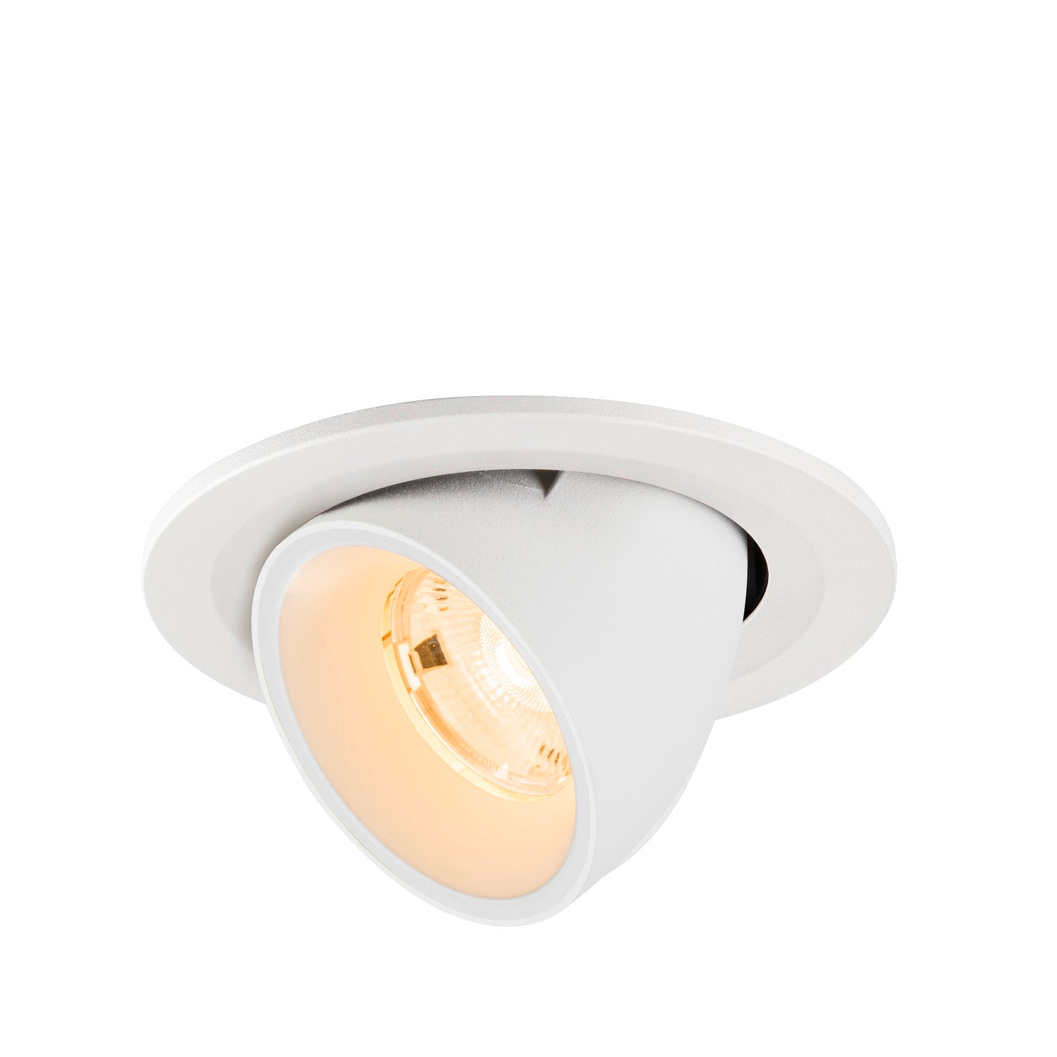 NUMINOS® GIMBLE S, Luminária de teto embutida, 2700 K, 20°, IP20, redonda, branca