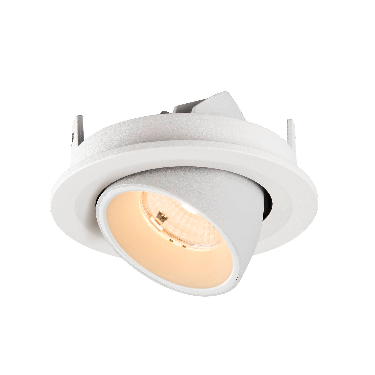 NUMINOS® GIMBLE S, Luminária de teto embutida, 2700 K, 55°, IP20, redonda, branca