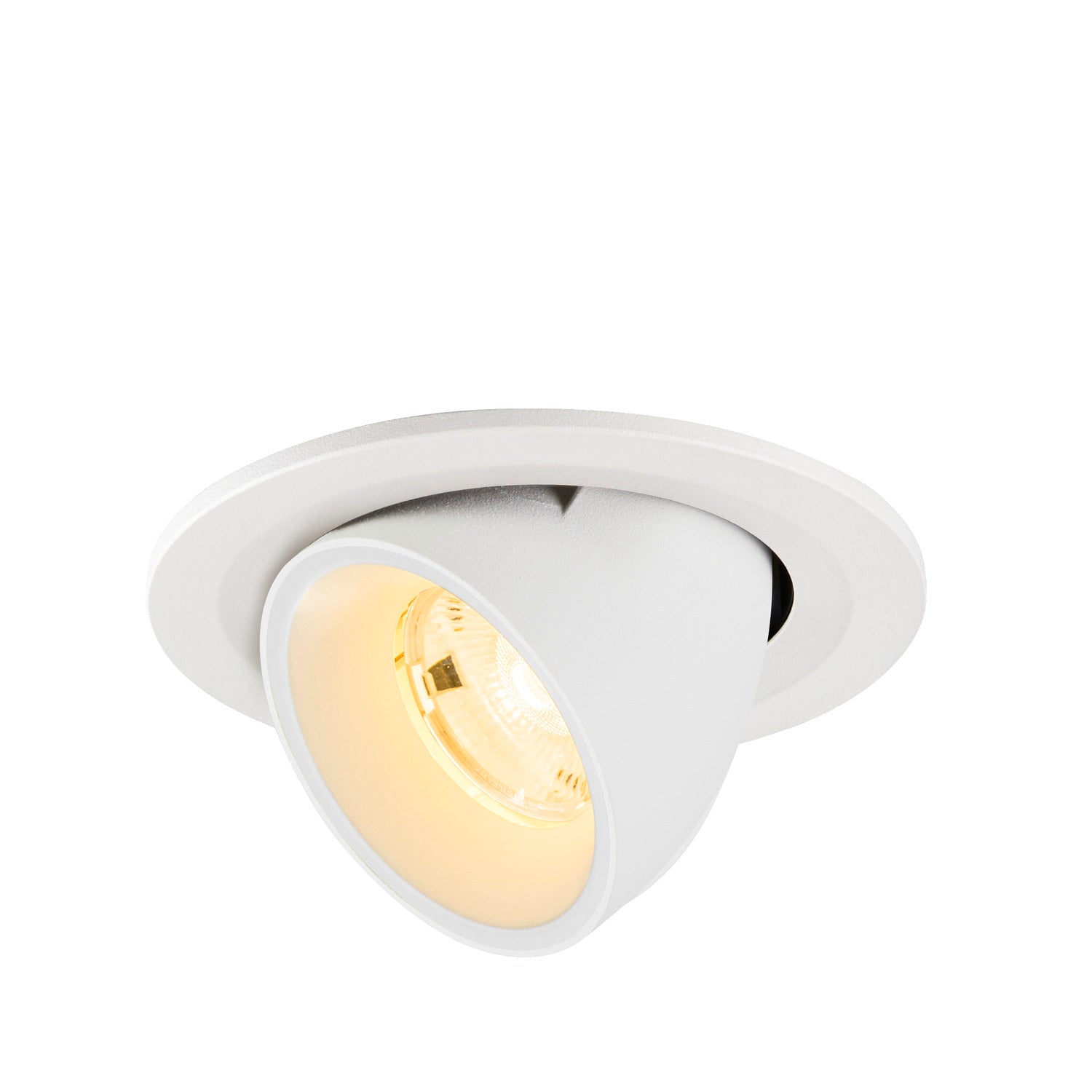 NUMINOS® GIMBLE S, Luminária de teto embutida, 3000 K, 20°, IP20, redonda, branca