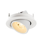 NUMINOS® GIMBLE S, Luminária de teto embutida, 3000 K, 20°, IP20, redonda, branca