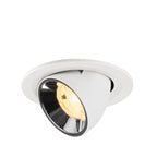 NUMINOS® GIMBLE S, luminária para encastrar no teto, brance/cromada 3000 K 20°