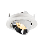 NUMINOS® GIMBLE S, luminária para encastrar no teto, brance/cromada 3000 K 20°