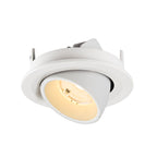 NUMINOS® GIMBLE S, Luminária de teto embutida, 3000 K, 55°, IP20, redonda, branca