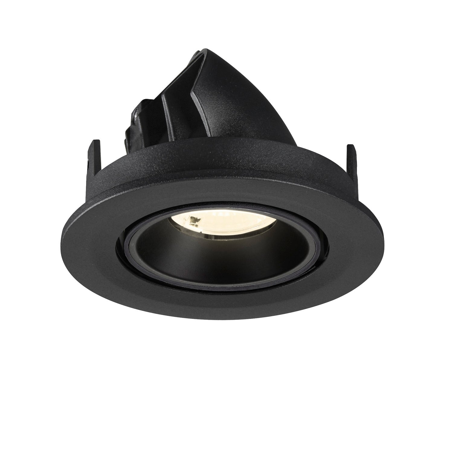 NUMINOS® GIMBLE S, Luminária de teto embutida, 4000 K, 40°, IP20, redonda, preta
