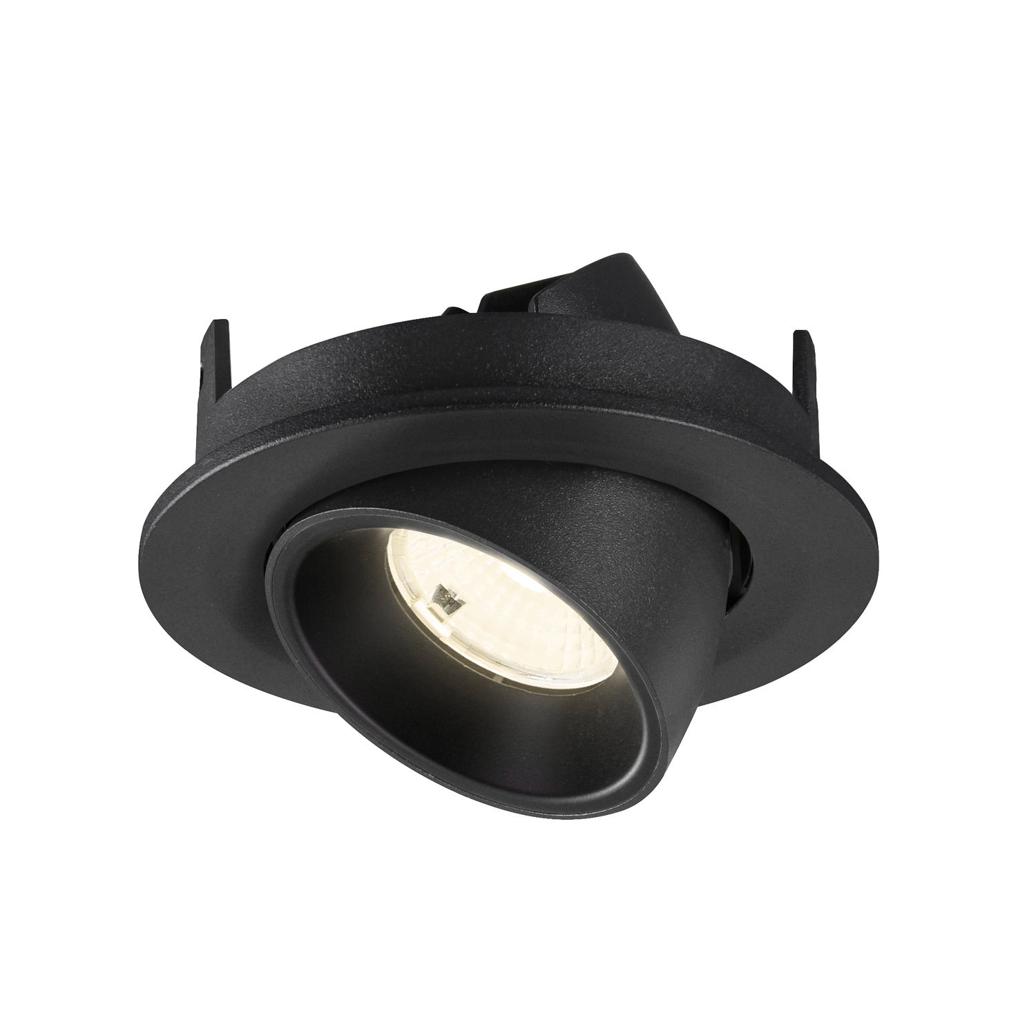 NUMINOS® GIMBLE S, Luminária de teto embutida, 4000 K, 55°, IP20, redonda, preta
