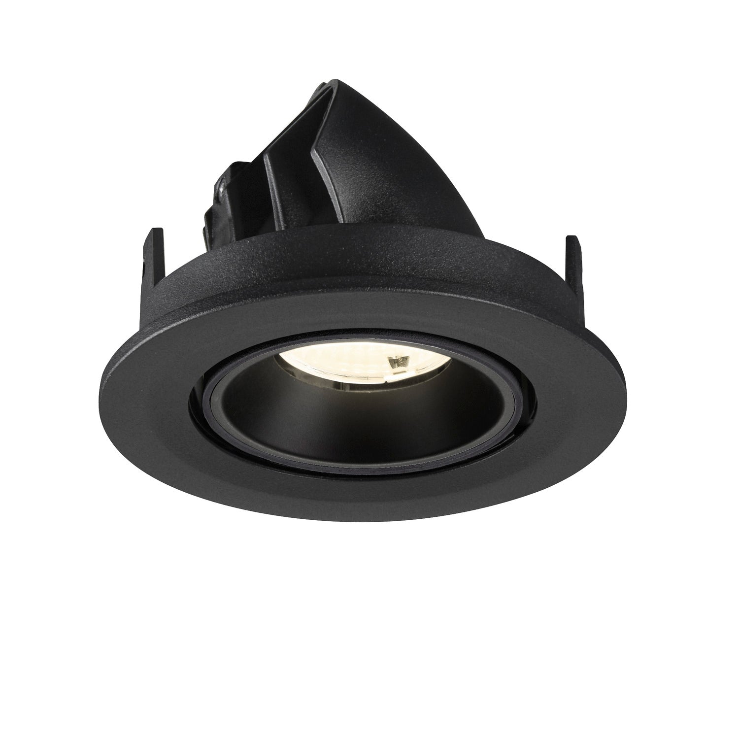 NUMINOS® GIMBLE S, Luminária de teto embutida, 4000 K, 55°, IP20, redonda, preta