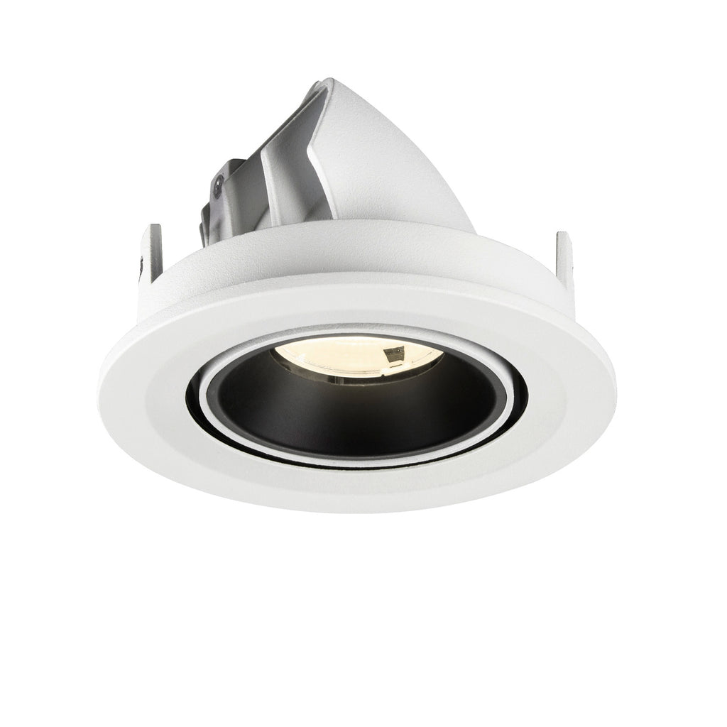 NUMINOS® GIMBLE S, luminária para encastrar no teto, brance/preta 4000 K 20°
