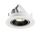 NUMINOS® GIMBLE S, luminária para encastrar no teto, brance/preta 4000 K 20°