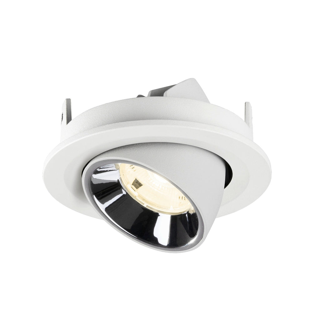 NUMINOS® GIMBLE S, luminária para encastrar no teto, brance/cromada 4000 K 20°
