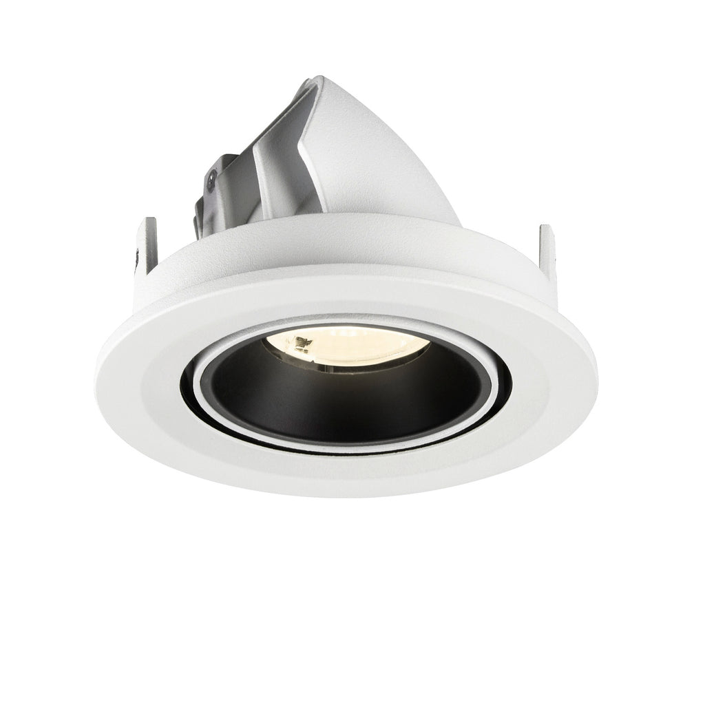 NUMINOS® GIMBLE S, luminária para encastrar no teto, brance/preta 4000 K 40°