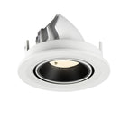 NUMINOS® GIMBLE S, luminária para encastrar no teto, brance/preta 4000 K 40°
