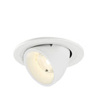 NUMINOS® GIMBLE S, Luminária de teto embutida, 4000 K, 40°, IP20, redonda, branca