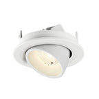 NUMINOS® GIMBLE S, Luminária de teto embutida, 4000 K, 40°, IP20, redonda, branca