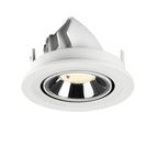 NUMINOS® GIMBLE S, luminária para encastrar no teto, brance/cromada 4000 K 40°