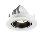NUMINOS® GIMBLE S, luminária para encastrar no teto, brance/preta 4000 K 55°