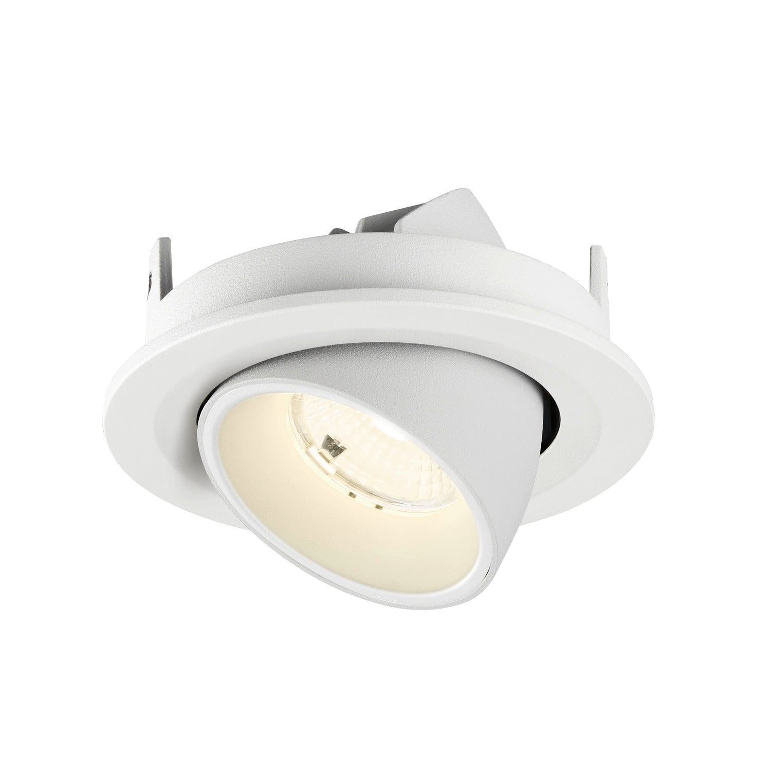 NUMINOS® GIMBLE S, Luminária de teto embutida, 4000 K, 55°, IP20, redonda, branca