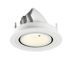 NUMINOS® GIMBLE S, Luminária de teto embutida, 4000 K, 55°, IP20, redonda, branca