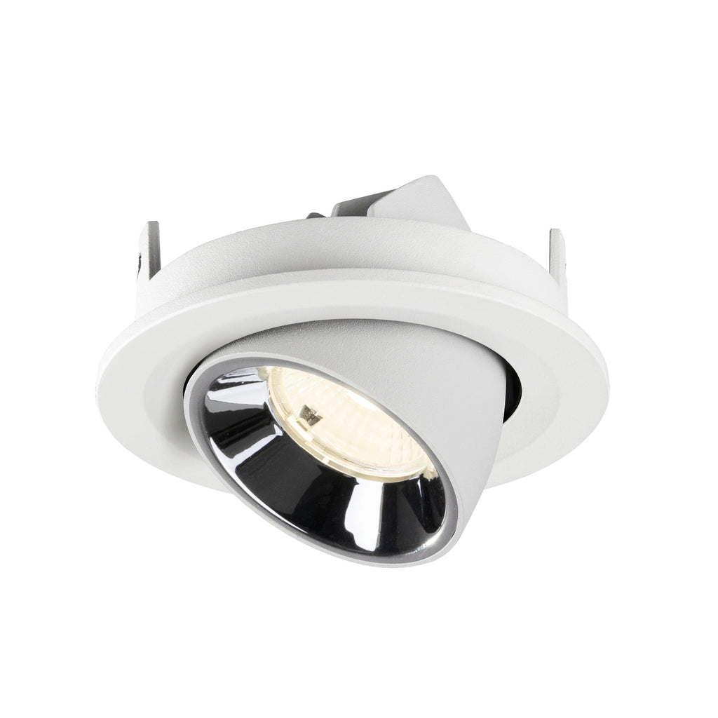 NUMINOS® GIMBLE S, luminária para encastrar no teto, brance/cromada 4000 K 55°