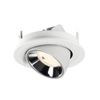 NUMINOS® GIMBLE S, luminária para encastrar no teto, brance/cromada 4000 K 55°