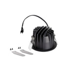NUMINOS® S, luminária de teto embutida, 2700 K, 20°, IP20, redonda, preto / branco