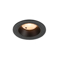 NUMINOS® S, luminária de teto embutida, 2700 K, 40°, IP20, redonda, preta