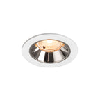 NUMINOS® S, luminária para encastrar no teto, brance/cromada 2700 K 40°