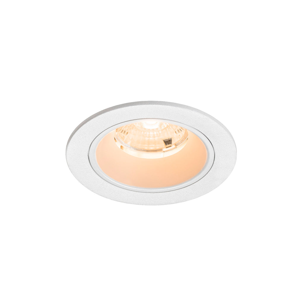 NUMINOS® S, luminária de teto embutida, 2700 K, 55°, IP20, redonda, branca