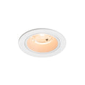 NUMINOS® S, luminária de teto embutida, 2700 K, 55°, IP20, redonda, branca