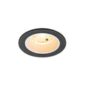 NUMINOS® S, luminária de teto embutida, 3000 K, 20°, IP20, redonda, preto / branco