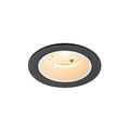 NUMINOS® S, luminária de teto embutida, 3000 K, 55°, IP20, redonda, preto / branco