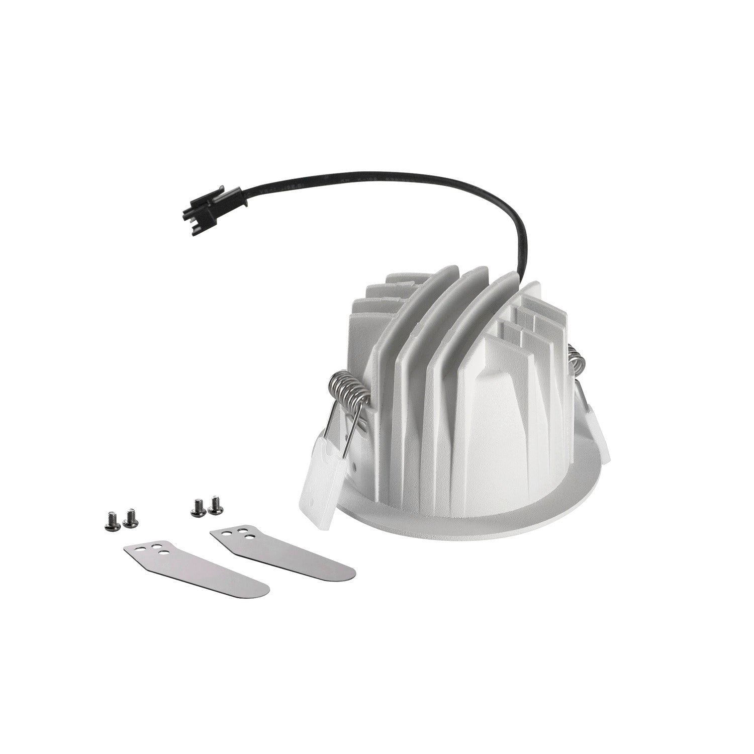 NUMINOS® S, luminária para encastrar no teto, brance/cromada 3000 K 40°
