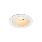 NUMINOS® S, luminária de teto embutida, 3000 K, 55°, IP20, redonda, branca