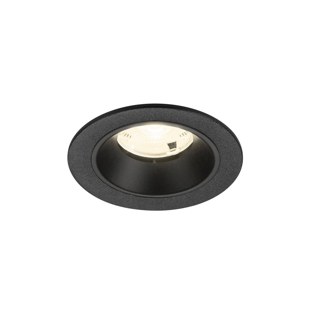 NUMINOS® S, luminária de teto embutida, 4000 K, 20°, IP20, redonda, preta