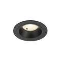 NUMINOS® S, luminária de teto embutida, 4000 K, 40°, IP20, redonda, preta