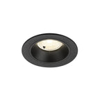 NUMINOS® S, luminária de teto embutida, 4000 K, 40°, IP20, redonda, preta