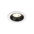 NUMINOS® S, luminária para encastrar no teto, brance/preta 4000 K 20°