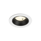 NUMINOS® S, luminária para encastrar no teto, brance/preta 4000 K 20°
