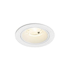 NUMINOS® S, luminária de teto embutida, 4000 K, 20°, IP20, redonda, branca