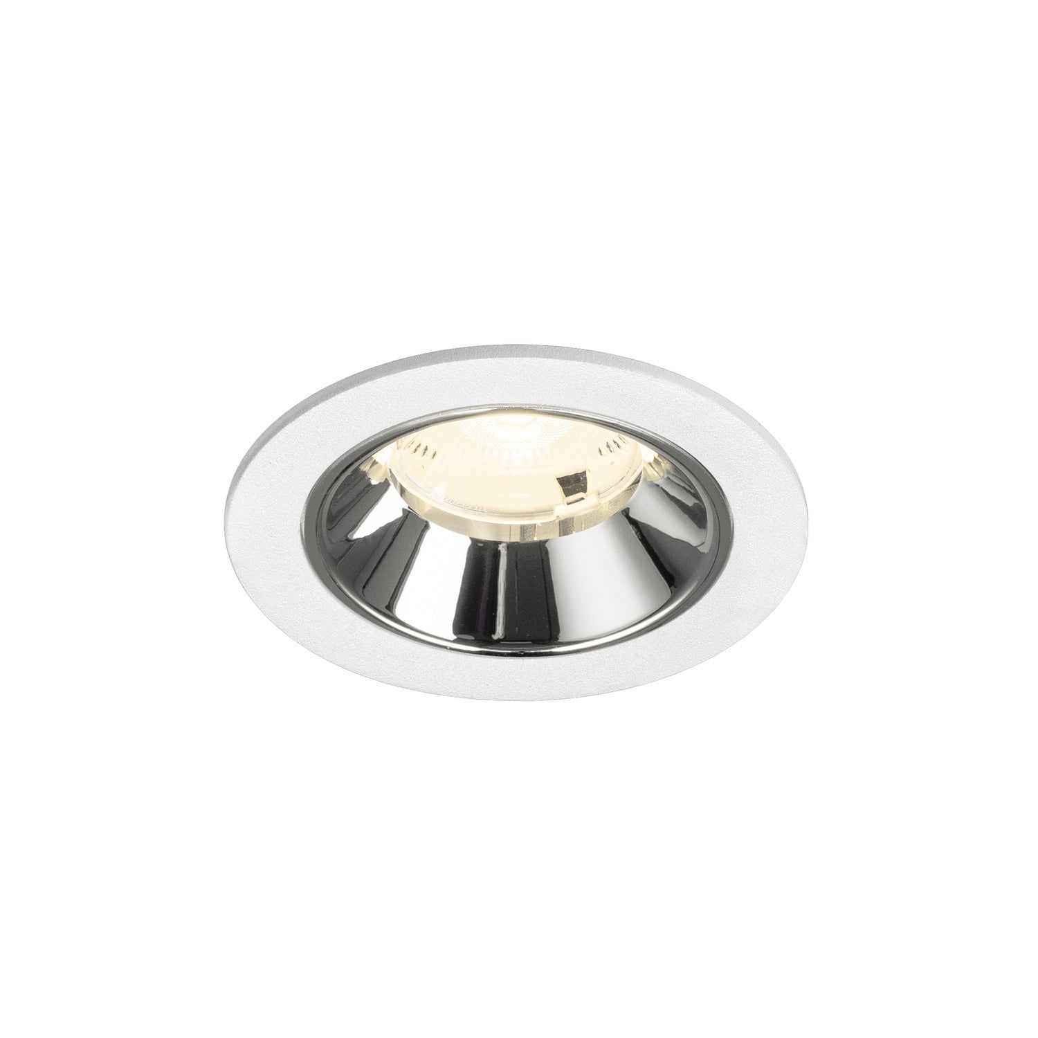 NUMINOS® S, luminária para encastrar no teto, brance/cromada 4000 K 20°