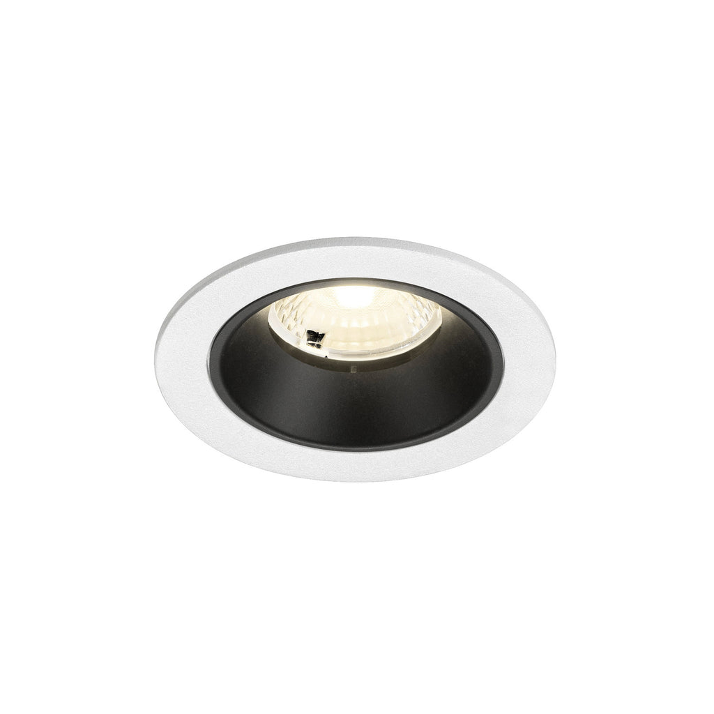 NUMINOS® S, luminária para encastrar no teto, brance/preta 4000 K 40°