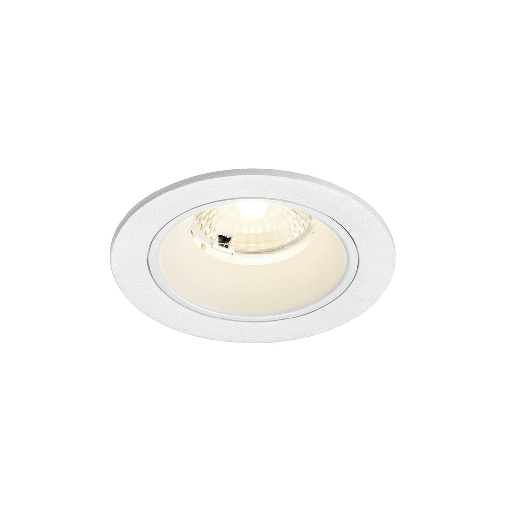 NUMINOS® S, luminária de teto embutida, 4000 K, 40°, IP20, redonda, branca