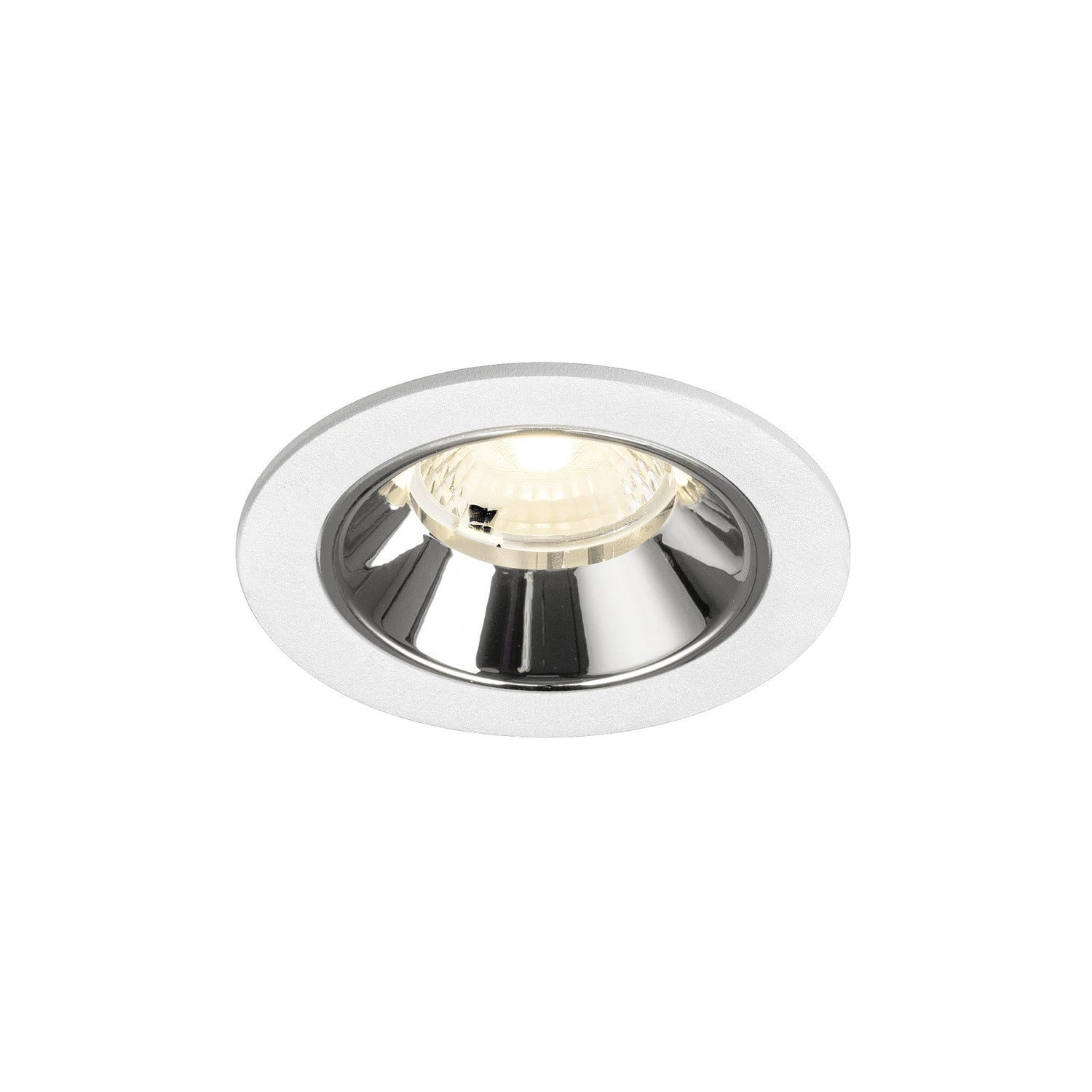 NUMINOS® S, luminária para encastrar no teto, brance/cromada 4000 K 40°