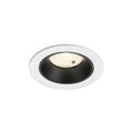 NUMINOS® S, luminária para encastrar no teto, brance/preta 4000 K 55°