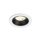 NUMINOS® S, luminária para encastrar no teto, brance/preta 4000 K 55°