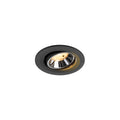 NUMINOS® MOVE S, luminária para encastrar no teto, preta/cromada 3000 K 20°