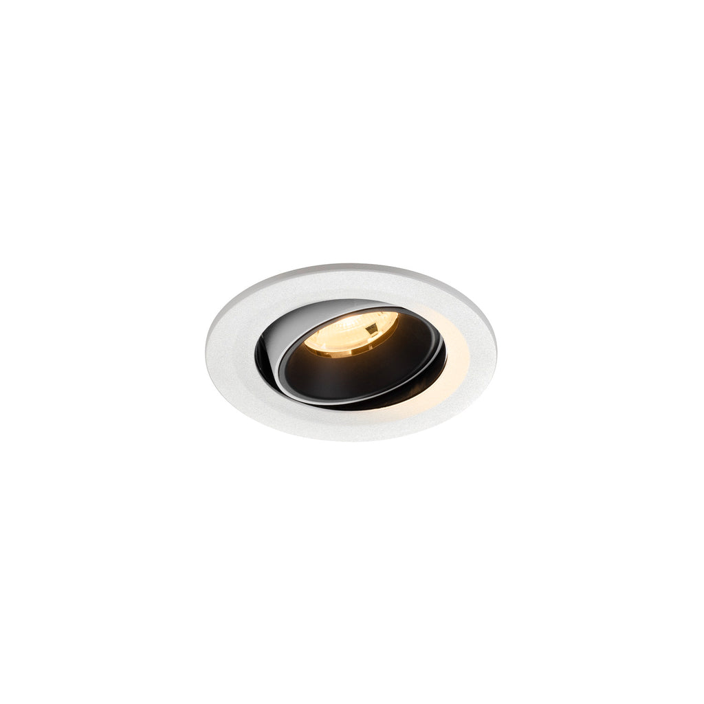 NUMINOS® MOVE S, luminária para encastrar no teto, brance/preta 3000 K 20°